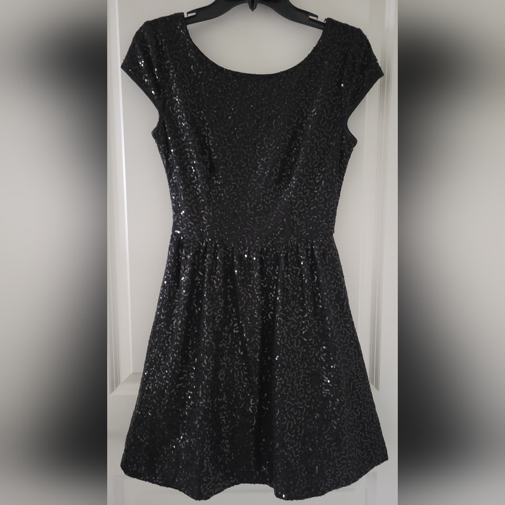 Delia's Black Sequin Dress